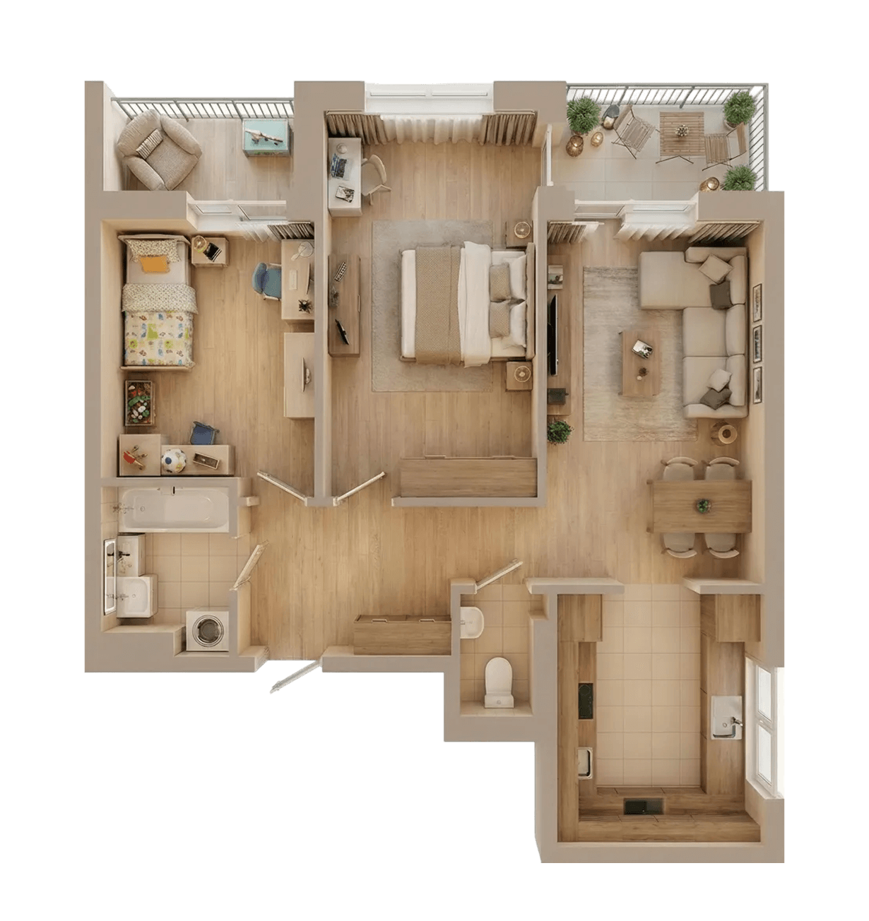 Двокімнатна квартира